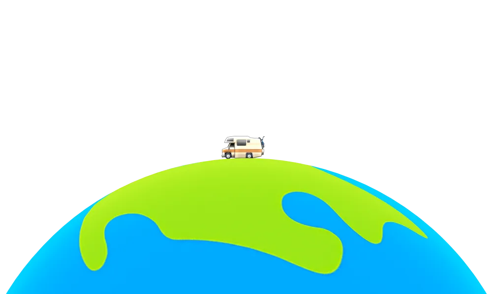 Travel Animator globe illustration