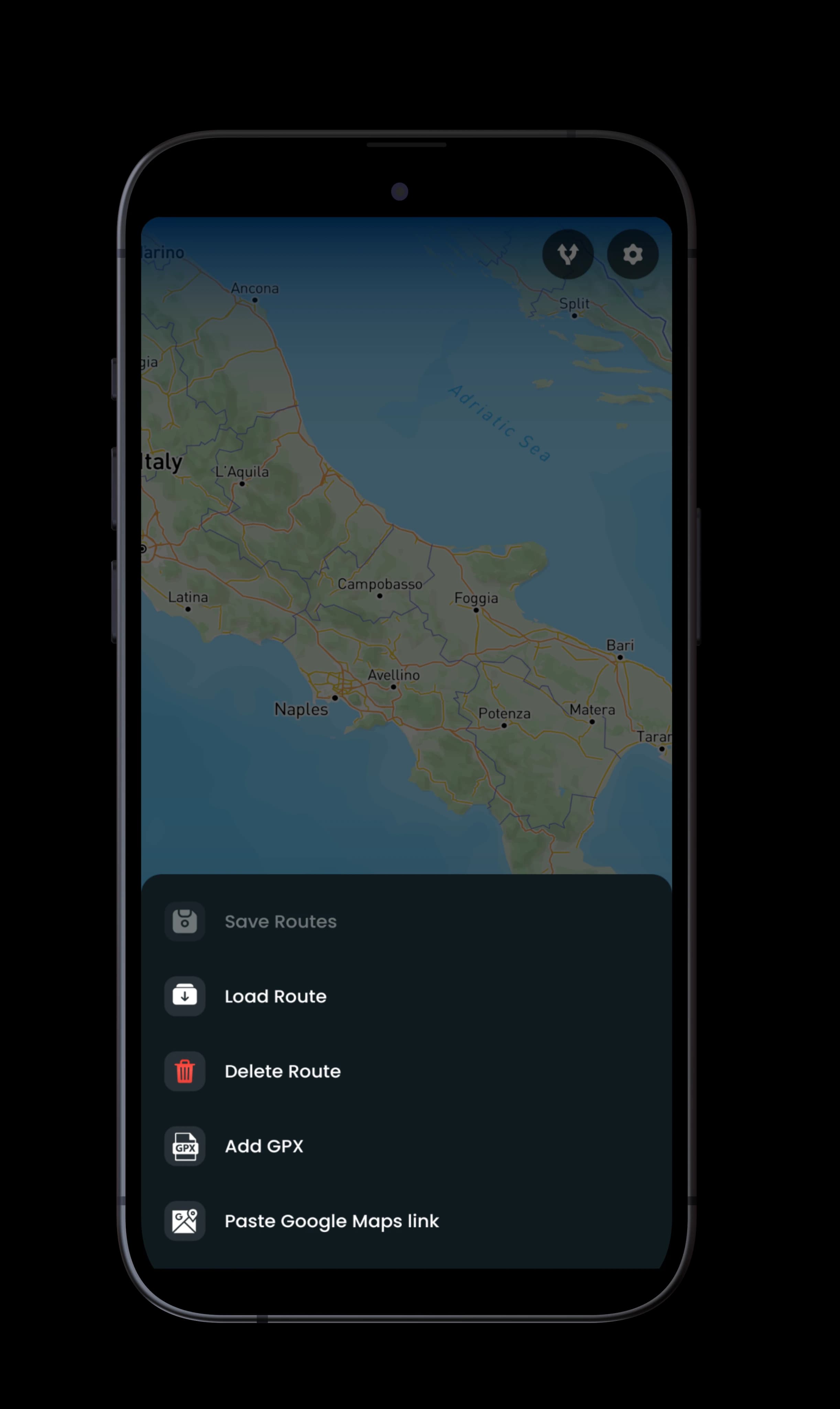 Step 3: Paste link option in Travel Animator