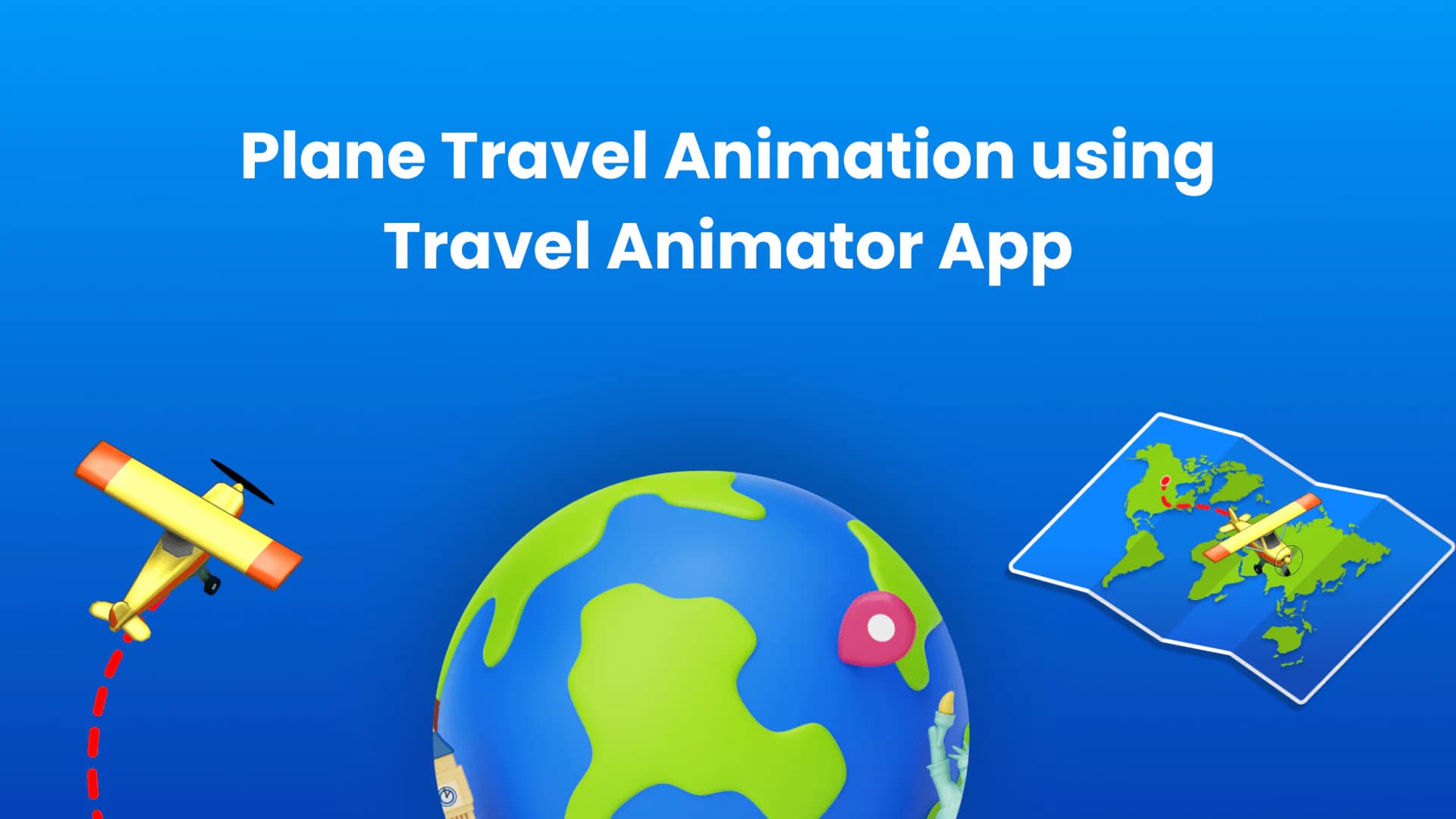 Plane Travel Animation Using Travel Animator App