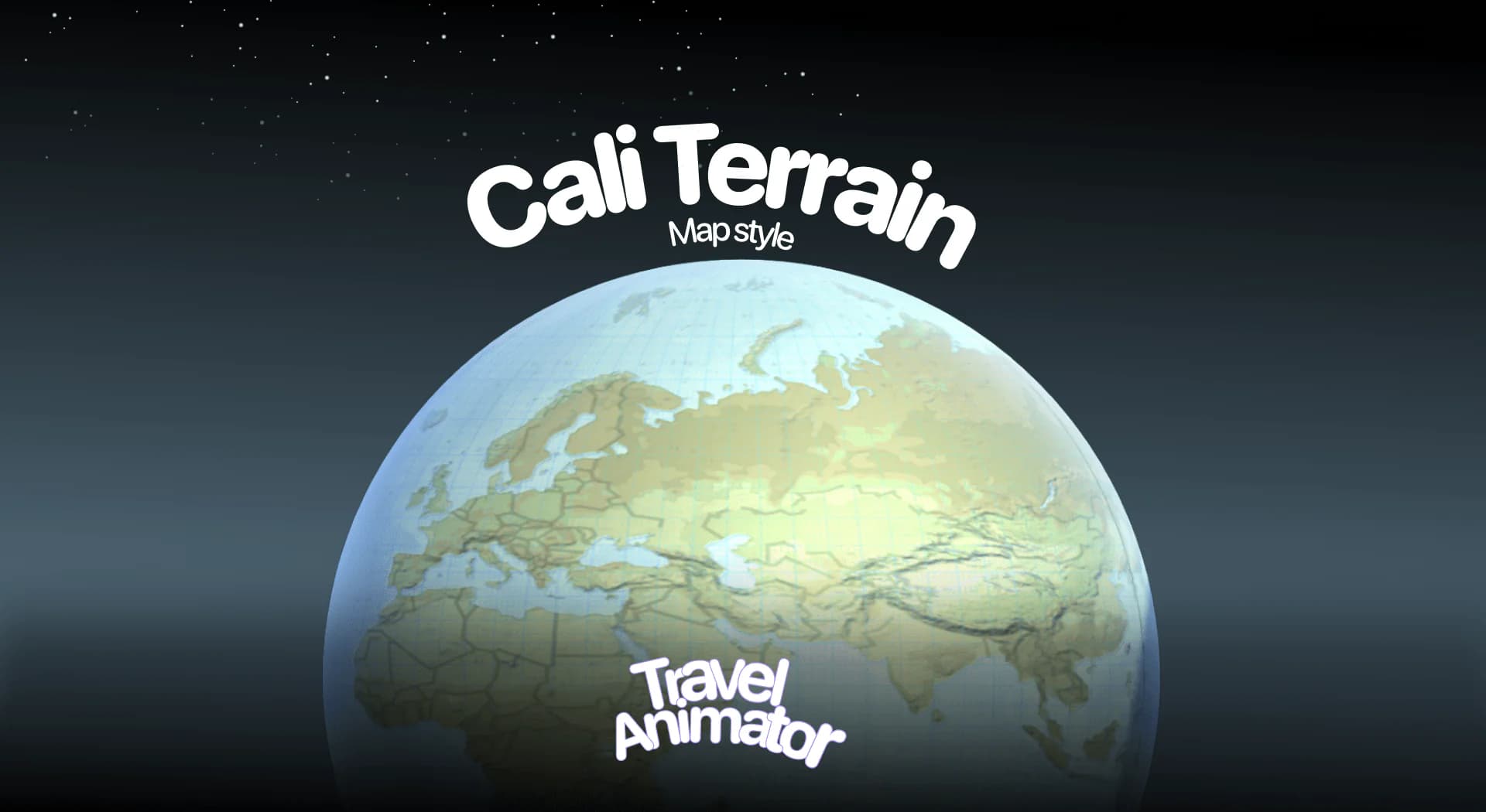 Cali Terrain Map in Travel Animator
