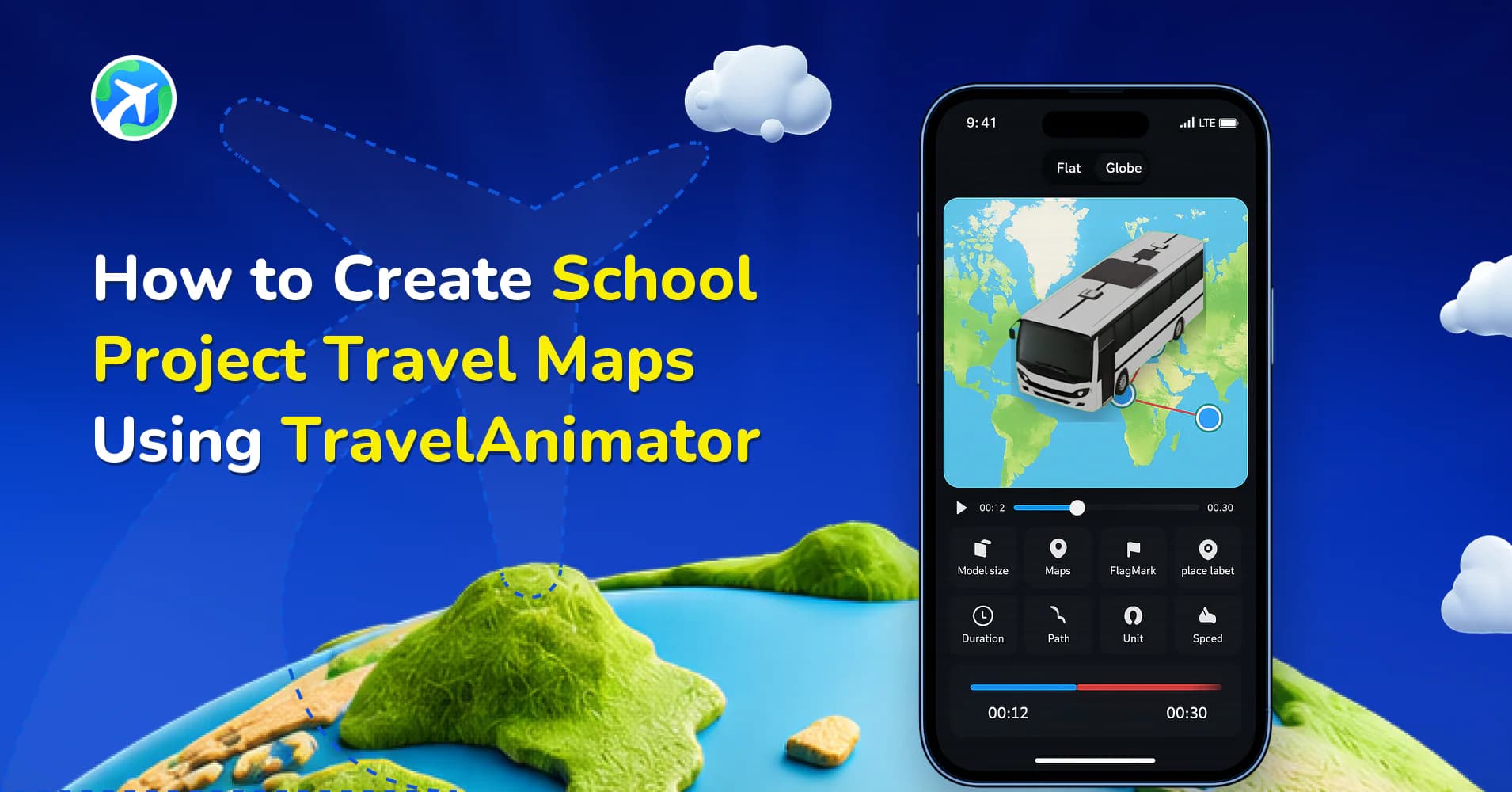 How to Create School Project Travel Maps Using Travel Animator
