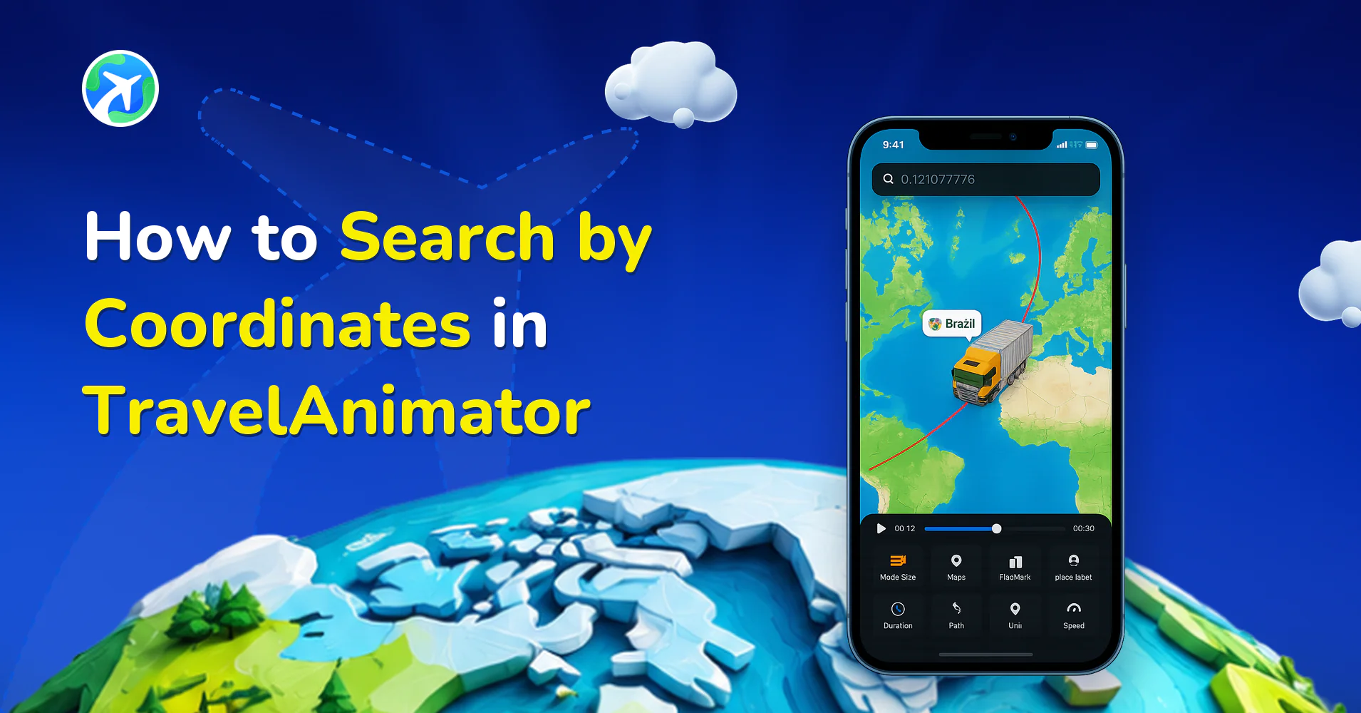 How to Search by Coordinates in TravelAnimator