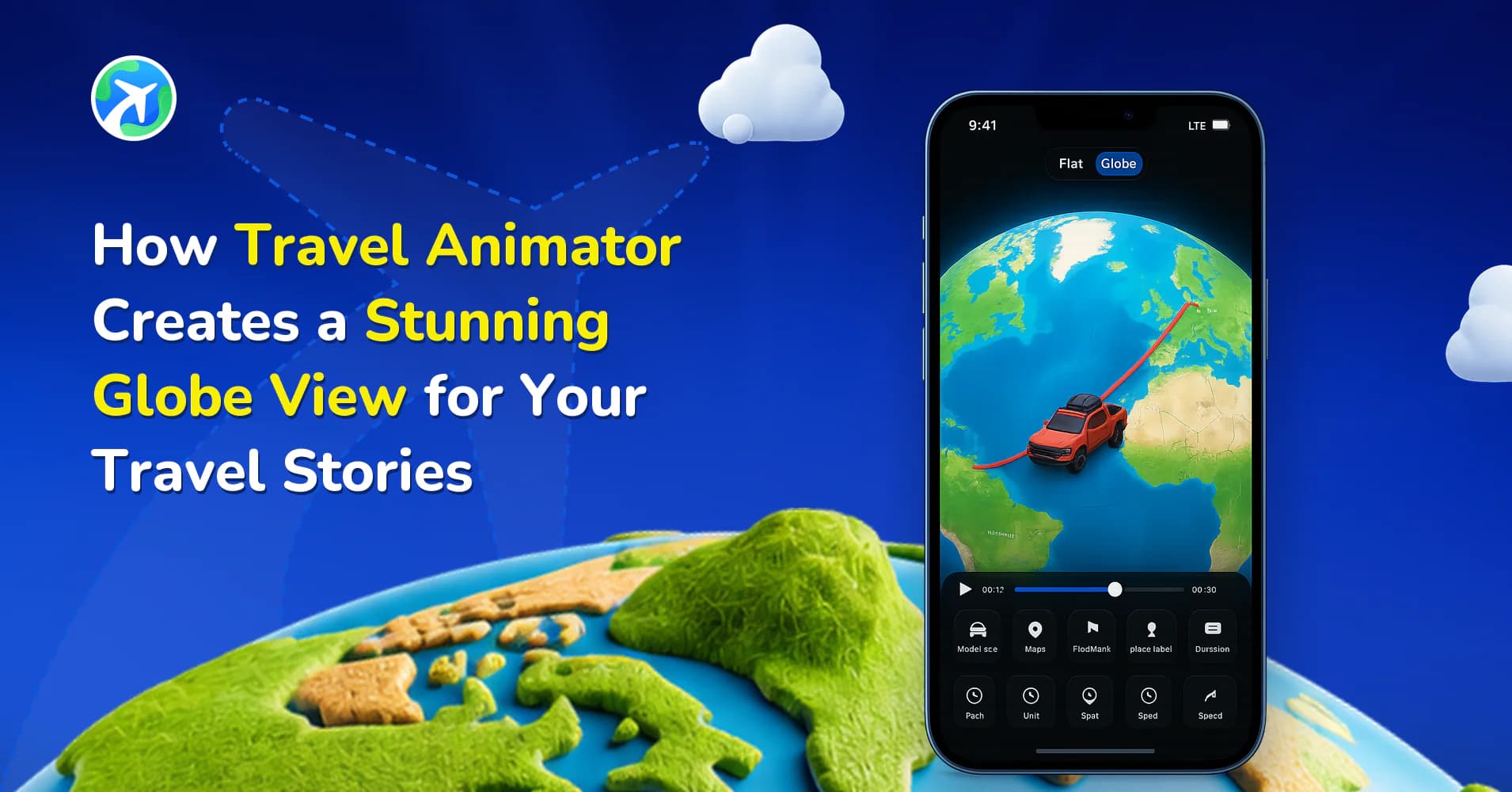 How TravelAnimator Creates a Stunning Globe View for Trips