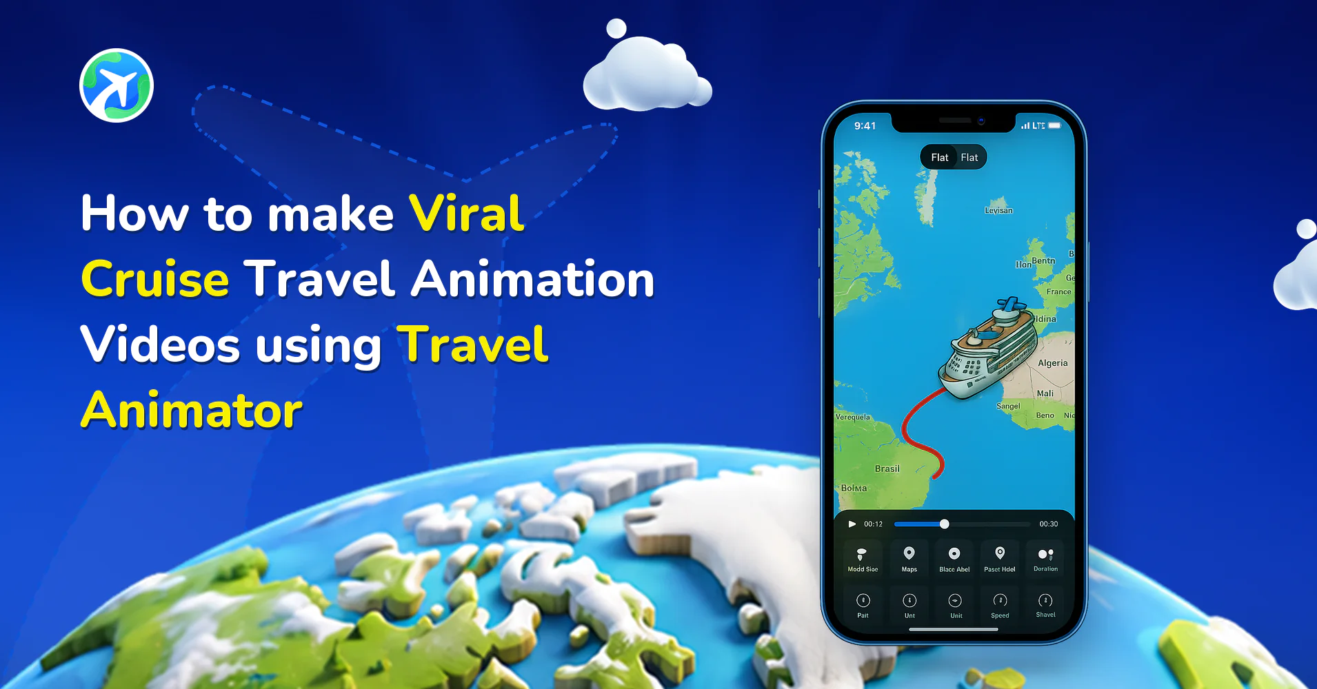 How to make Viral Cruise Travel Animation Video using TravelAnimator