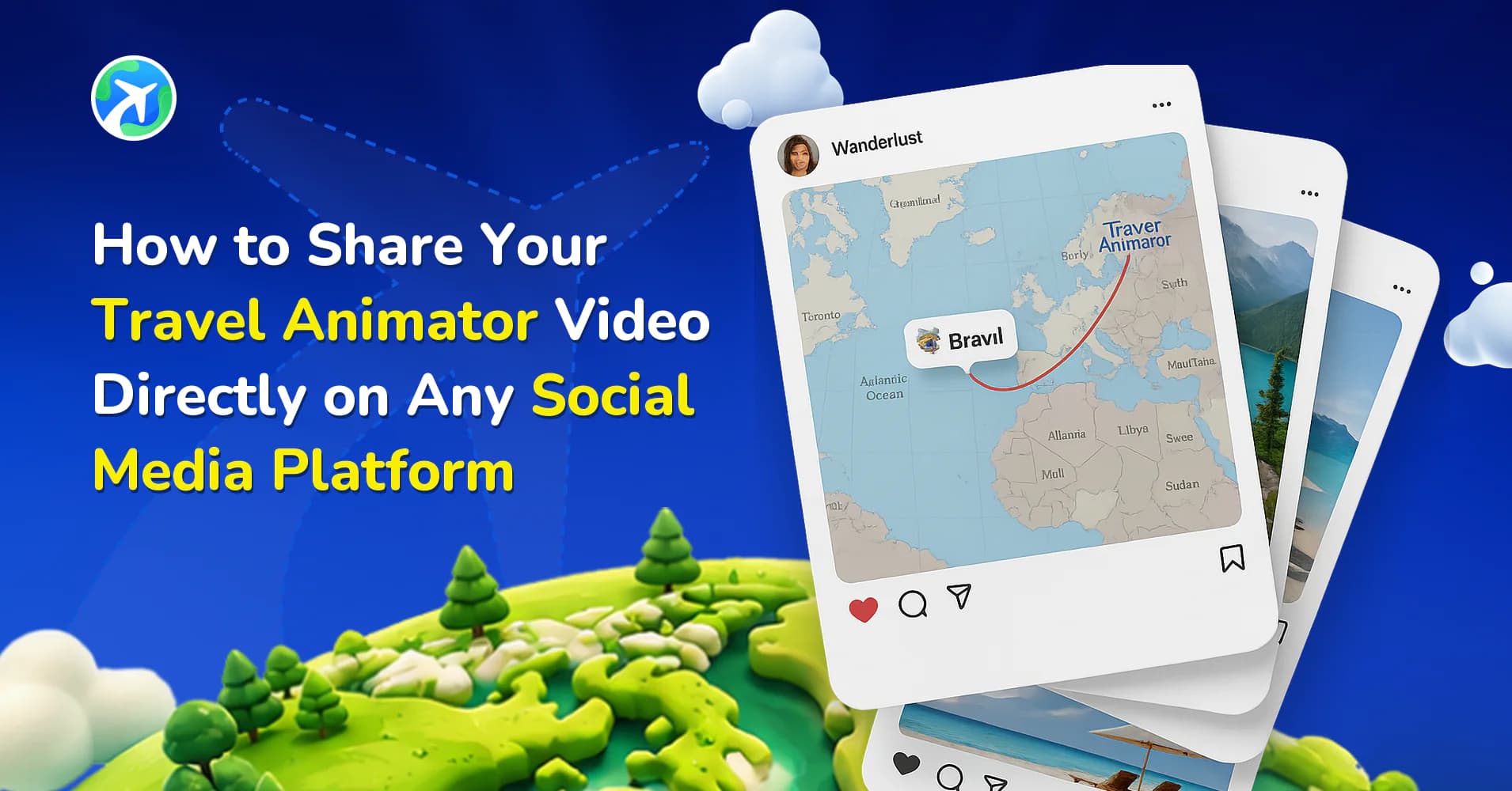How to Share Your TravelAnimator Video on Social Media