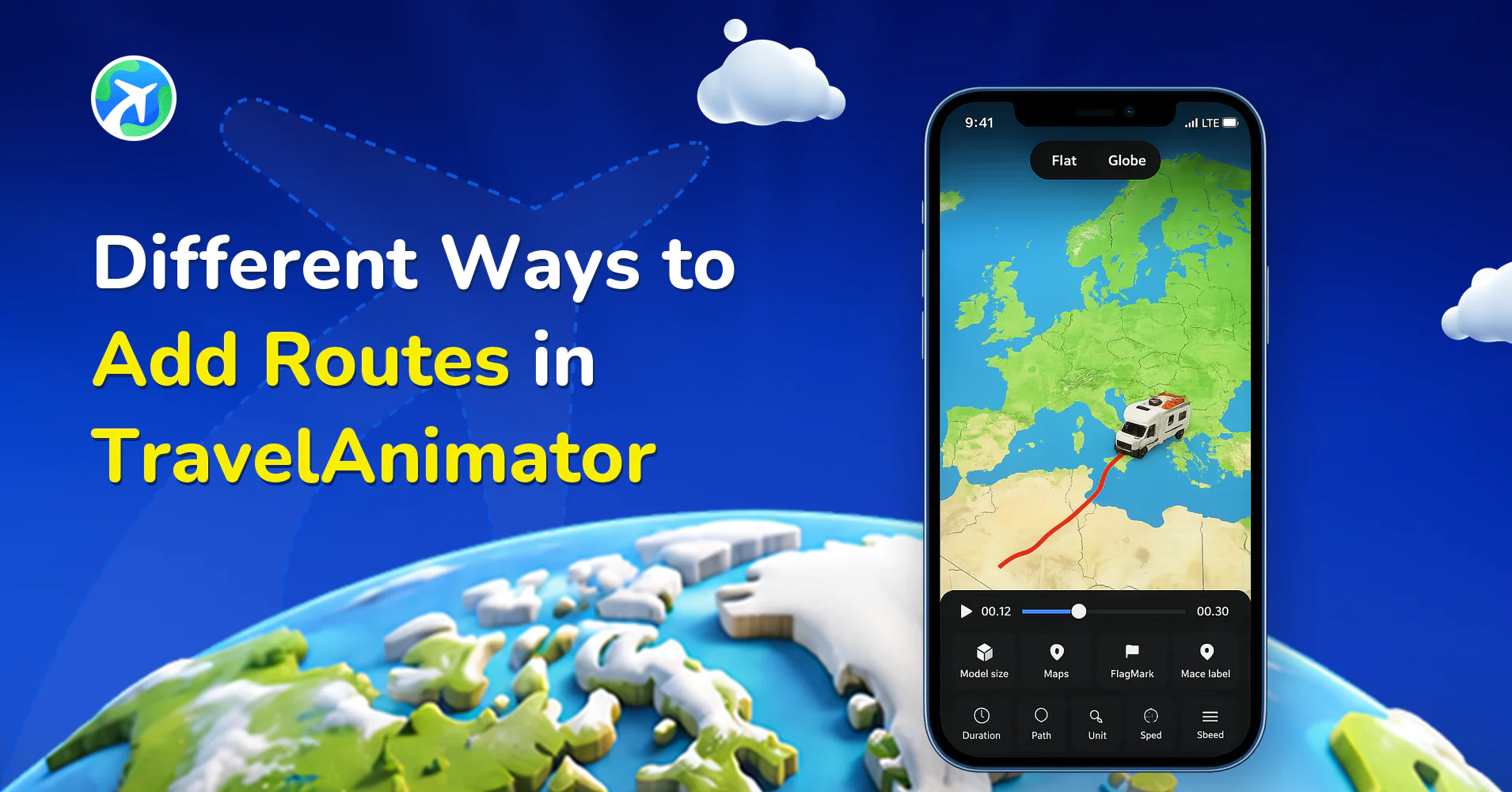 Different Ways to Add Routes in TravelAnimator