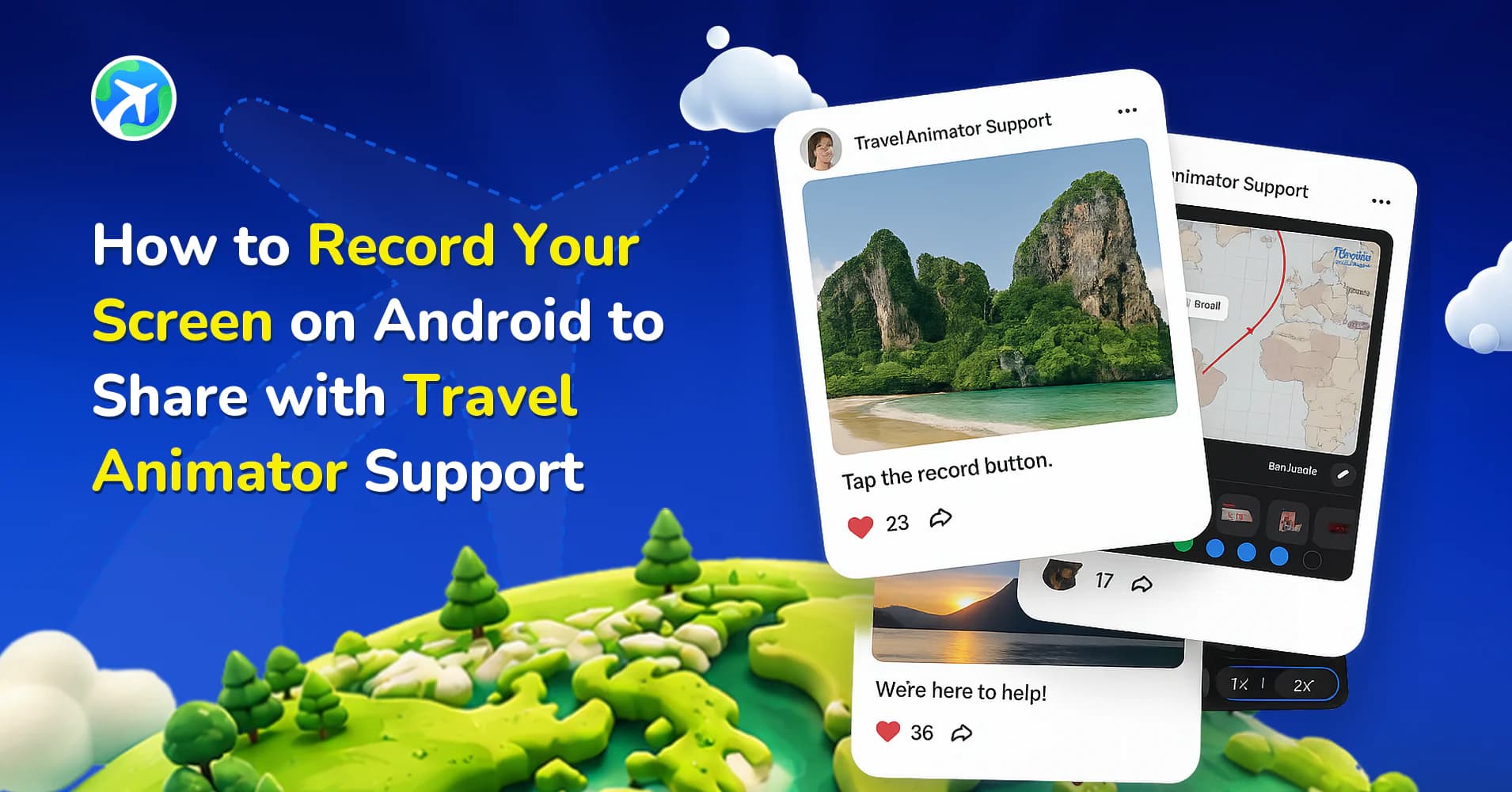 How to Screen Record on Android for TravelAnimator Support