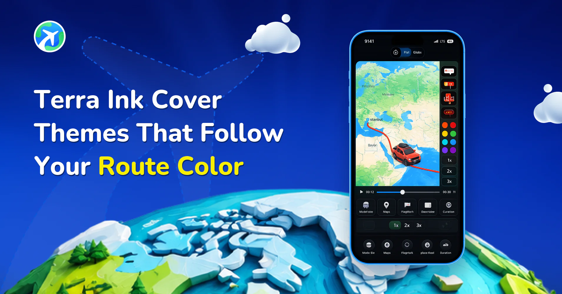 Terra Ink Cover Themes That Follow Your Route Color