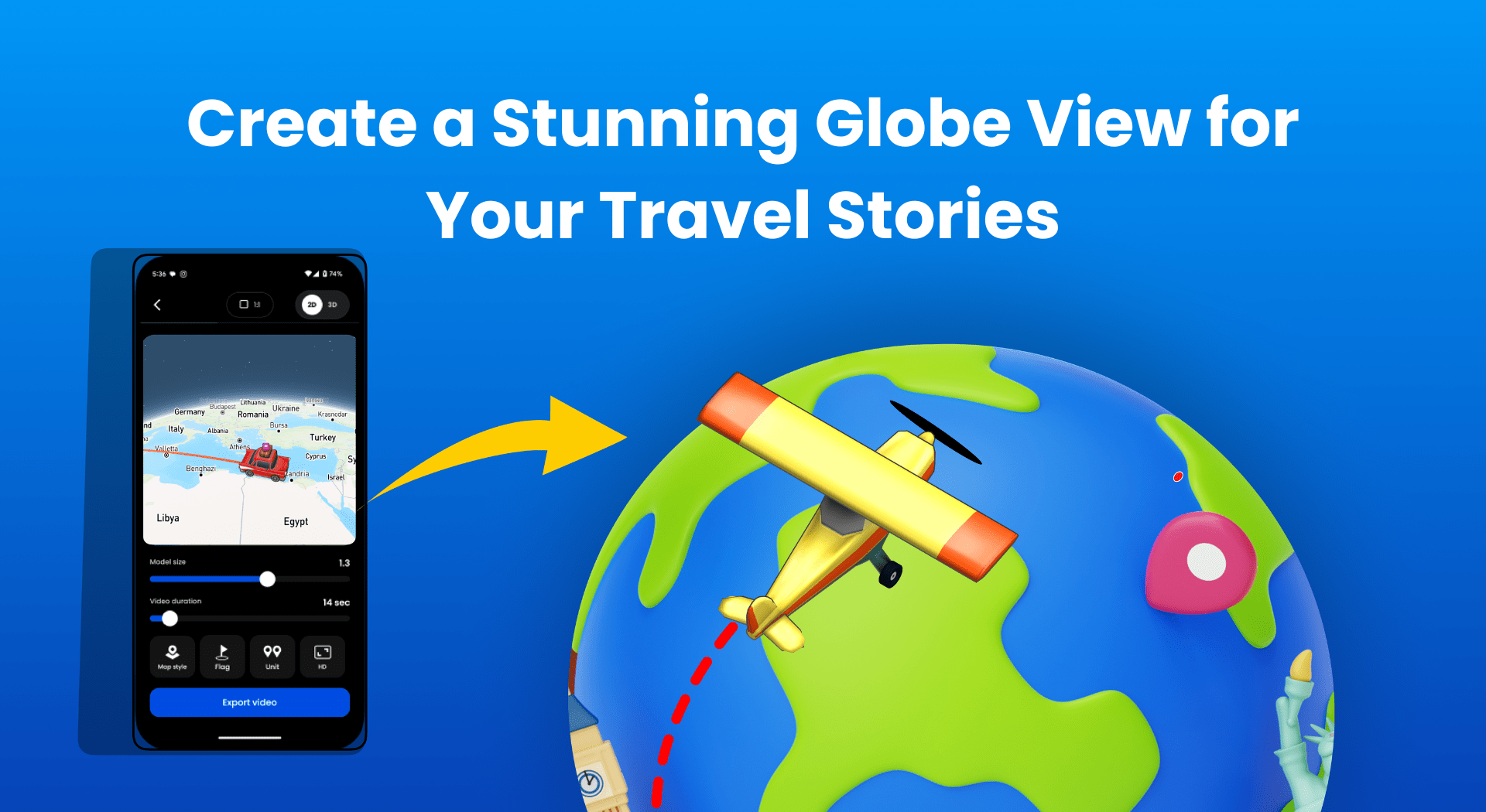 How Travel Animator Creates a Stunning Globe View for Your Travel Stories