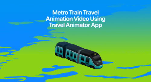 Metro Train Model in Travel Animator