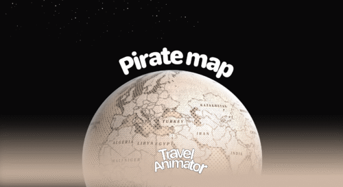 Pirates Maps in Travel Animator